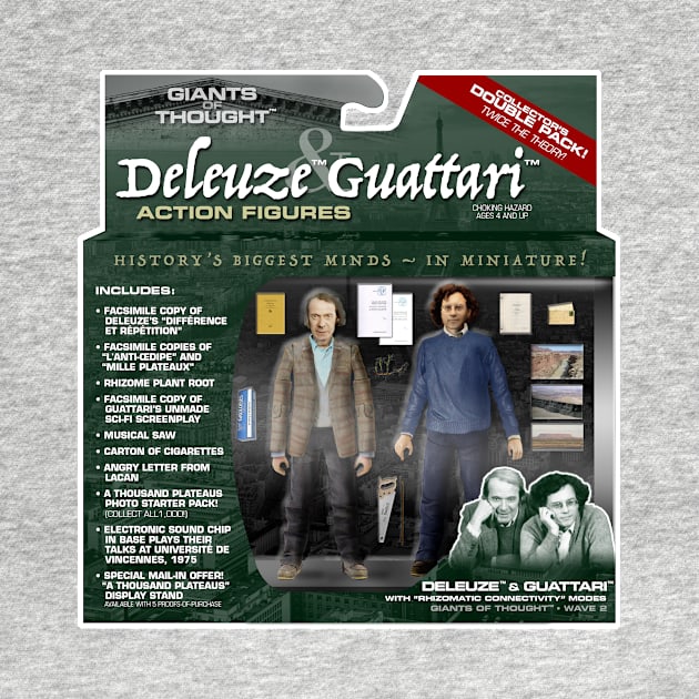 Deleuze & Guattari Action Figure 2-Pack by GiantsOfThought